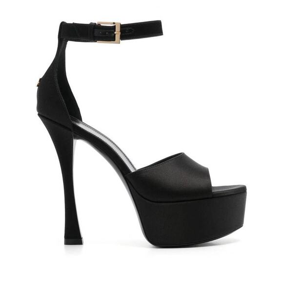Givenchy 4G Liquid Platform Sandals Heels in Black 36.5 - Picture 1 of 8